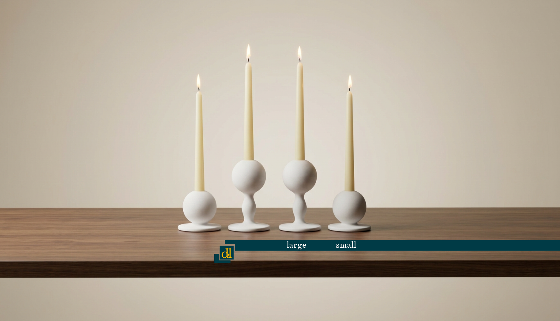 Flamella Sole – 4-Piece Candle Holder Set