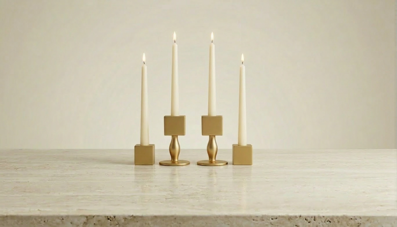 Flamella Forma – 4-Piece Candle Holder Set