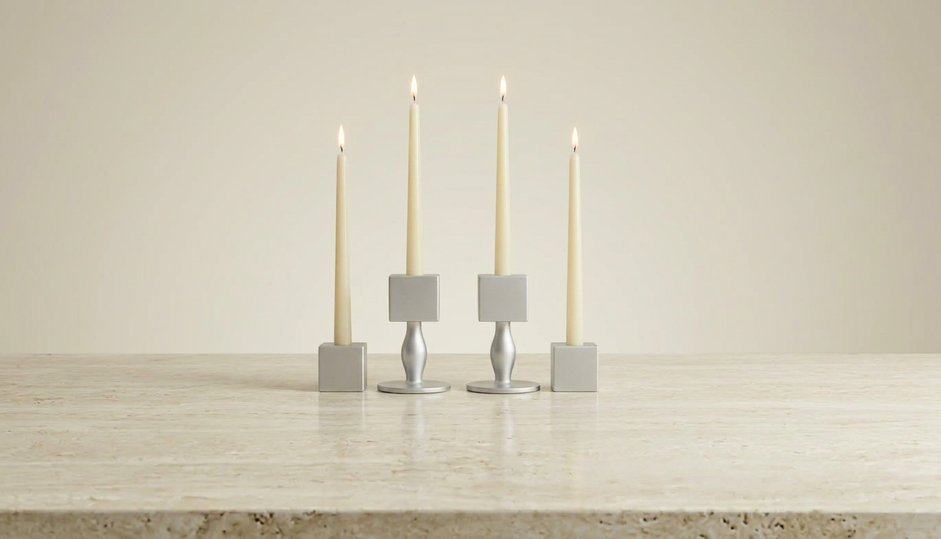 Flamella Forma – 4-Piece Candle Holder Set