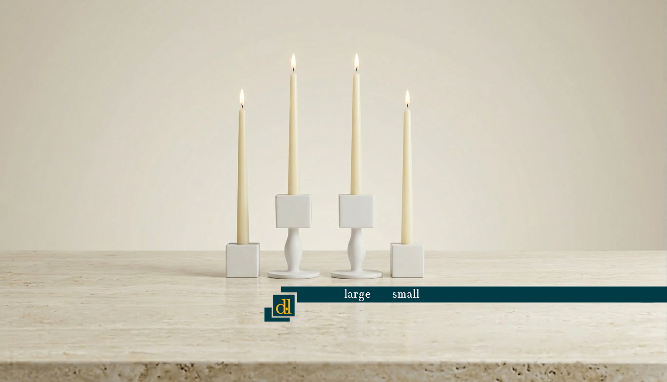 Flamella Forma – 4-Piece Candle Holder Set
