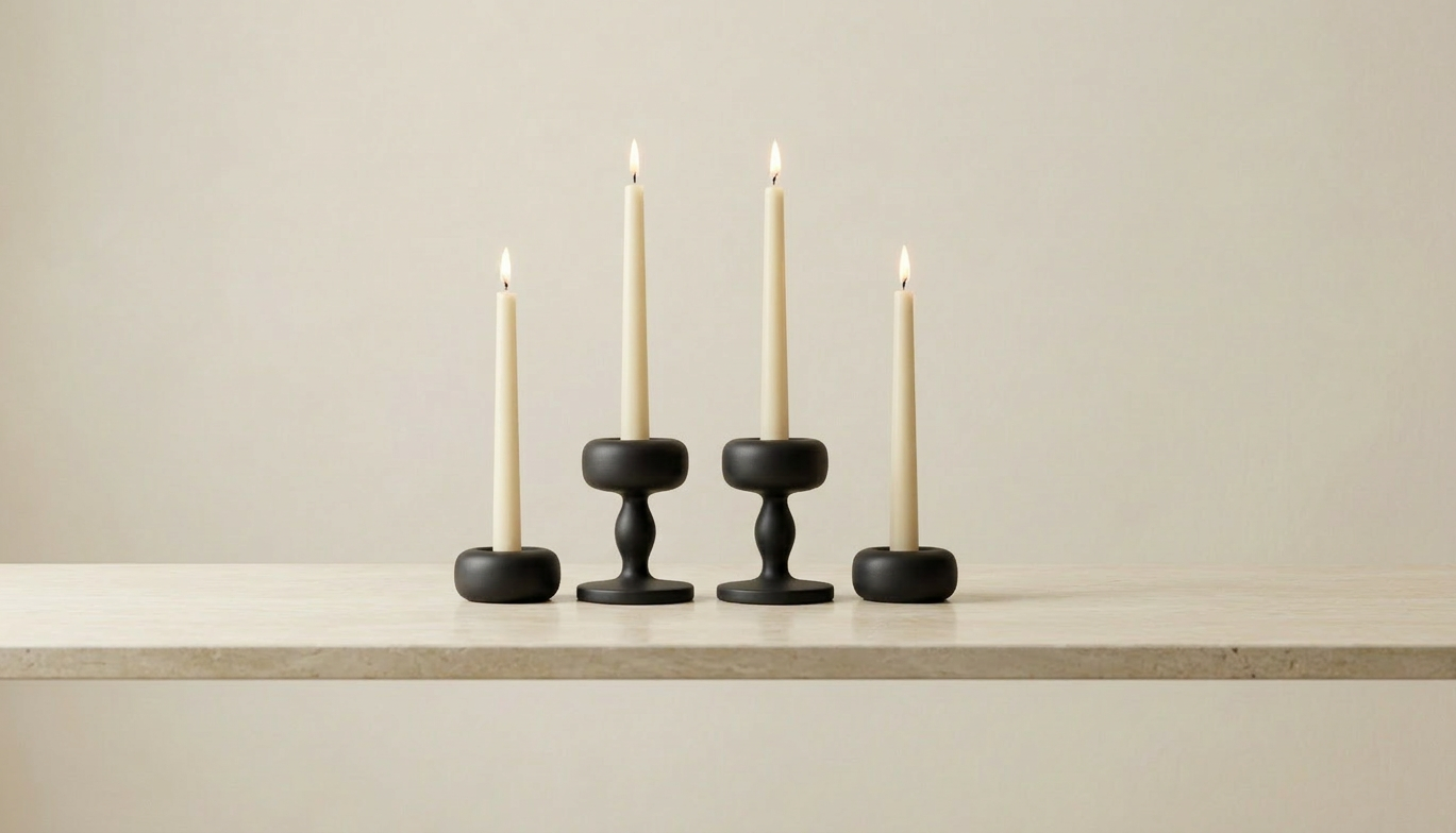 Flamella Luce - 4-Piece Candle Holder Set