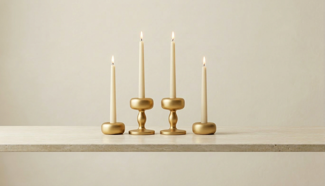 Flamella Luce - 4-Piece Candle Holder Set