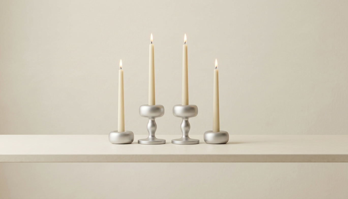Flamella Luce - 4-Piece Candle Holder Set