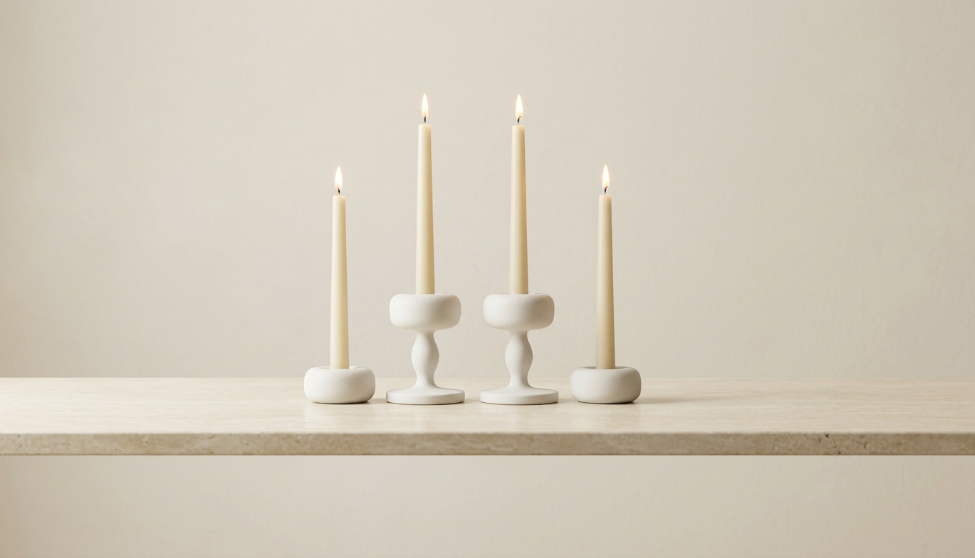 Flamella Luce - 4-Piece Candle Holder Set