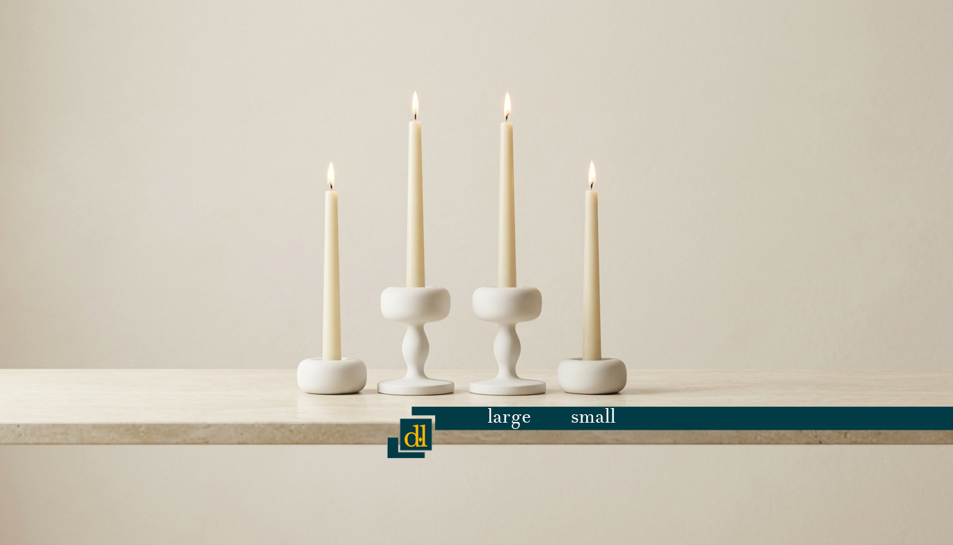 Flamella Luce - 4-Piece Candle Holder Set