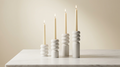 Flamella Aura – 4-Piece Candle Holder Set